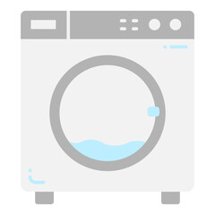 Illustration of Washing Machine design Flat Icon