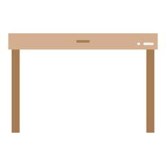 Illustration of Office Table design Flat Icon