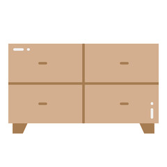 Illustration of Side Table design Flat Icon