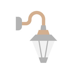 Illustration of Porch Light design Flat Icon