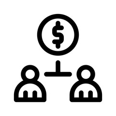 investment line icon