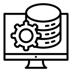 Database Icon Element For Design