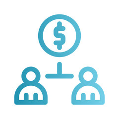 investment gradient icon