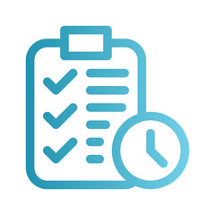 check list gradient icon