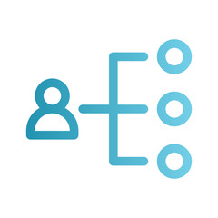 Obraz premium leader gradient icon