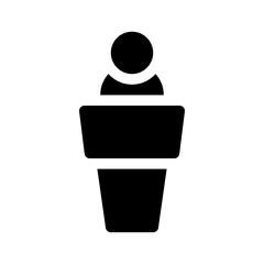 conference glyph icon