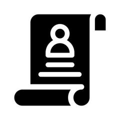 CV glyph icon