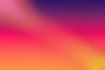 Immerse yourself in the captivating blend of purple, orange, and pink hues in this abstract background, textured with gritty noise and grain effects, perfect for web posters and banners