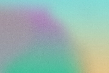 Immerse yourself in the vibrant fusion of green, purple, and orange hues in this abstract background, textured with gritty noise and grain effects, perfect for web posters and banners
