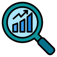 Market Analysis Icon Element For Design