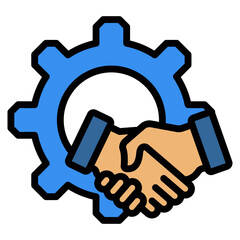 Strategic Alliance Icon Element For Design