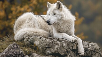 Obraz premium white wolves