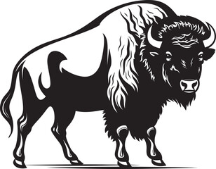 Black and Proud The Bisons Mark Strength Unleashed Black Bison Icon