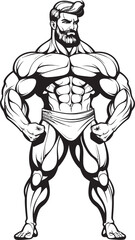 From Gym Rat to Graphic Enigma This Caricature Sparks Curiosity The Silhouette of Strength A Bodybuilder Caricature Shrouded in Secrecy