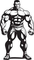 The Deltoid Dynamo A Caricature Celebrating Powerful Shoulders The Bicep Boss When Arm Day Reigns Supreme in Graphic Form