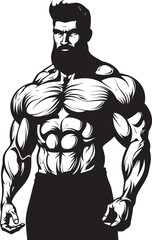 The Bodybuilders Ballad A Caricature that Tells a Story Buffoonery in Biceps When Iron Meets Irony with a Smile