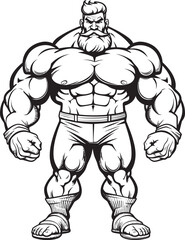 Muscle Mayhem A Caricatured Clash of Comic Proportions Pumped Up and Playful Where Gains Meet Giggles