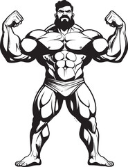 Lifting Lines A Graphic Depiction of Bodybuilding Power The Schwarz enegger Sketch Capturing the Essence of Strength