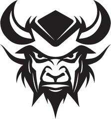 Charging with Confidence A Black and White Leader Icon Unleash Your Inner Bull Embrace Power and Potential
