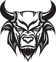 Tech Bull Innovation and Technology in a Black and White Mascot Unleash Your Inner Bull Embrace Power and Potential