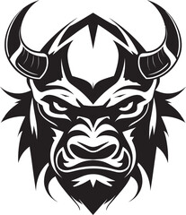 Pioneering Spirit A Bull Head Icon for Trailblazing Brands Always on the Rise A Bull Mascot for Upward Mobility