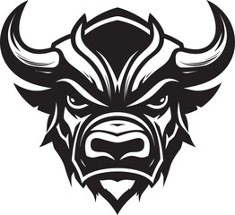 Rooted in Strength A Bull Mascot for Building a Strong Foundation Breakthrough Potential A Bull Head Icon for Innovation