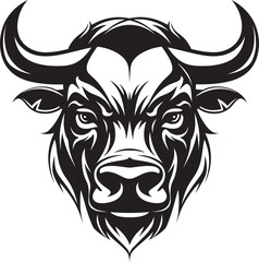 Charge into the Future A Powerful Black and White Bull Icon Shadow of the Bull A Black and White Icon with Hidden Depths