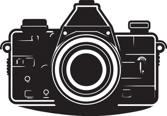 Through the Line A Camera Icon Reinvented Unveiling the Essence Black Camera Line Art Silhouette