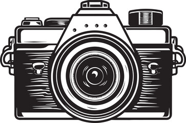 Monochrome Muse Line Art Camera Icon Sketching the Story Camera in Lines