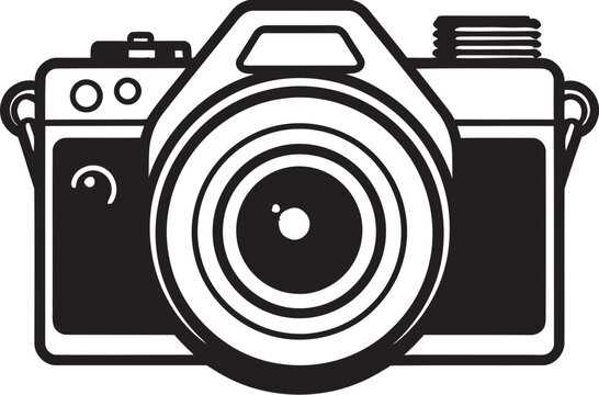 Click and Create Minimalist Camera Icon Lines of Inspiration Camera Icon