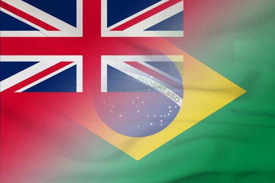 Bermuda and Brazil political flag transborder relations BRA BMU