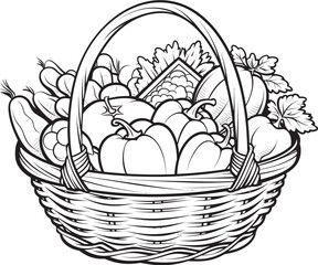 Veggie Visions Coloring Basket Beauties Garden Galore Veggie Delights Coloring Collection
