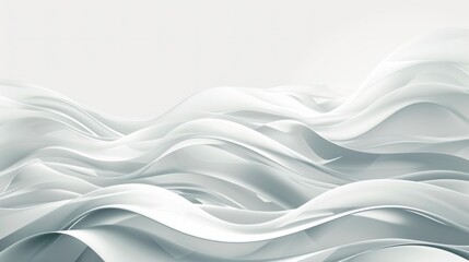 Obraz premium white wave textures background generative ai