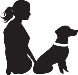 Doggone Designs Iconic Black Logo for Dog and Human Canine Creations Vector Design for Dog and Owner Connection