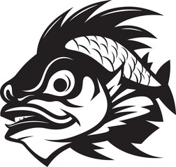 Marine Majesty Tropical Fish Iconic Design Tropical Temptations Fish Logo Vector