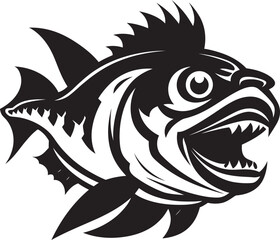 Paradise Piscine Tropical Fish Logo Graphics Marine Mirage Vector Exotic Fish Icon