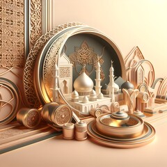 Eid Mubarak greeting card 