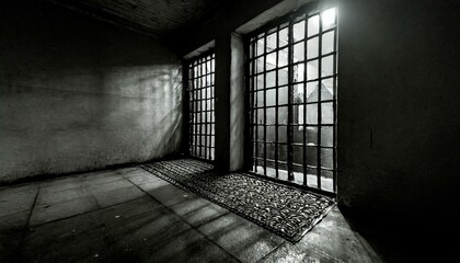empty prison cell