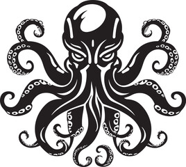 Ink Master Vector Octopus Logo Ocean Odyssey Black Logo Graphics