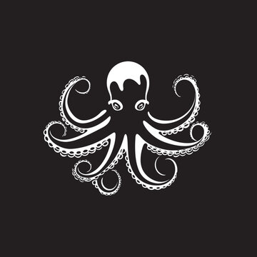 Submerged Sovereignty Vector Octopus Logo Tidal Tyrant Black Octopus Emblem