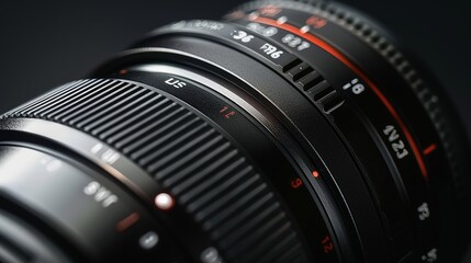 Product Photography, Close-up of a DSLR camera lens
