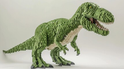 tyrannosaurus rex made of legos generative ai
