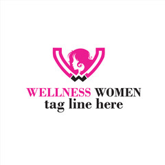 Fototapeta premium wellness women logo spa and beauty