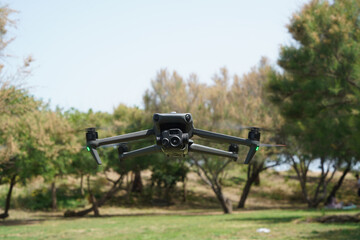 High-tech drone with large sensors and multifunctional camera, with powerful zoom and thermal, for...
