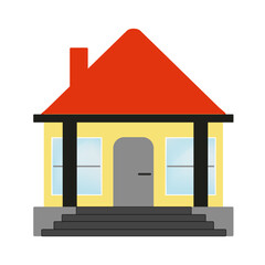 Ilustración de una casa. Ilustración Vectorial de una  casa. Diseño, casa. 2500 x 2500 px