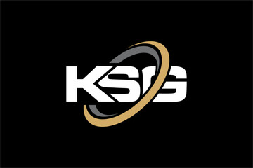 KSG creative letter logo design vector icon illustration
