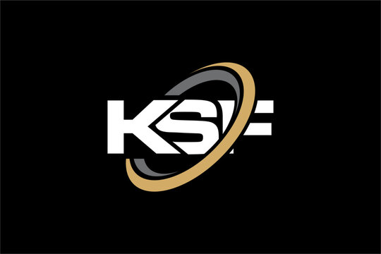 KSF creative letter logo design vector icon illustration
