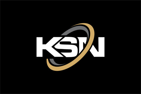 KSN creative letter logo design vector icon illustration