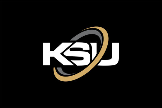 KSU creative letter logo design vector icon illustration