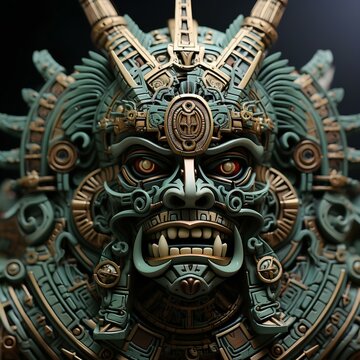 AI style Tlaloc mask